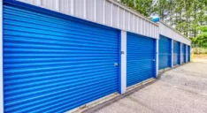 Arnoldsville exterior blue doors